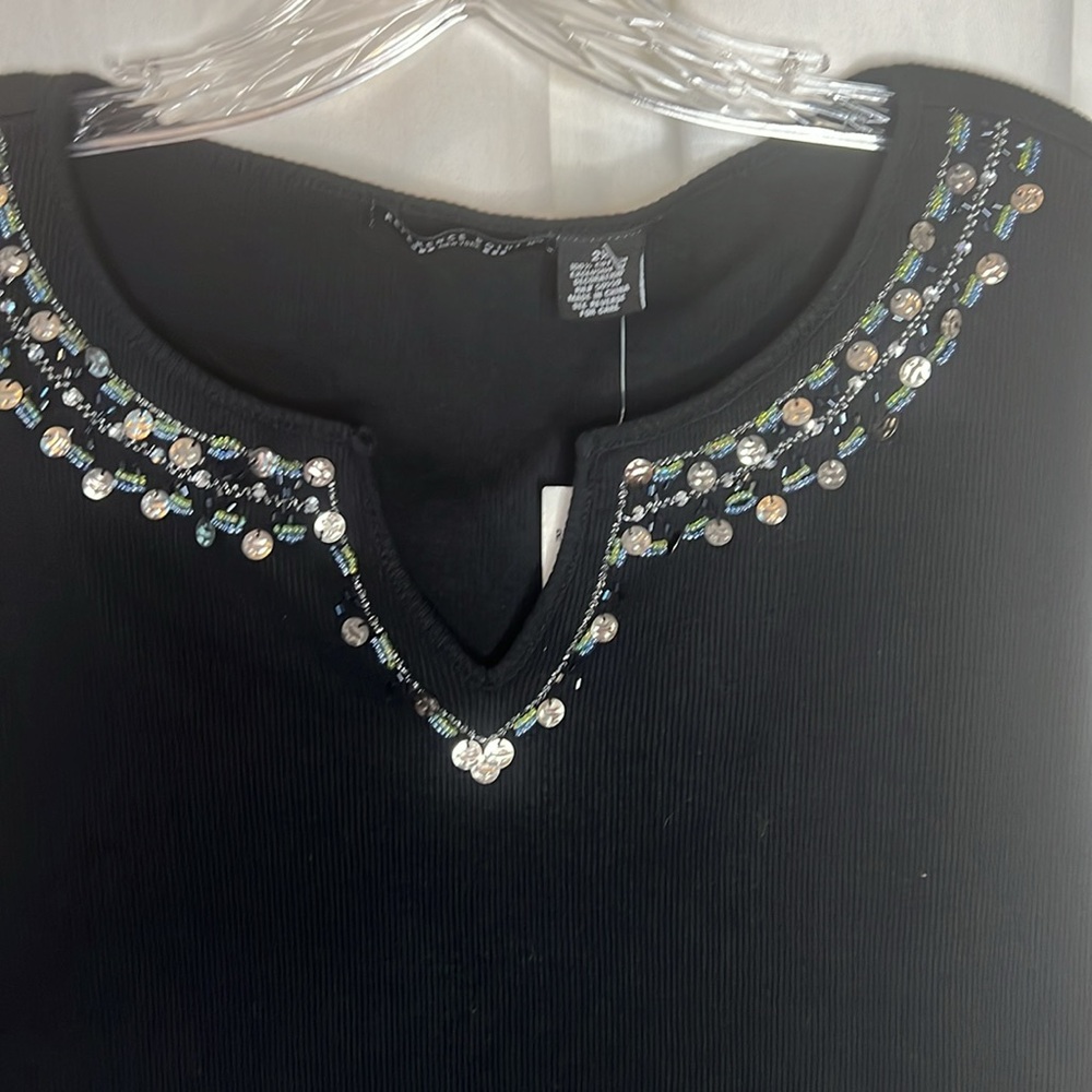 Reference Point Embellished Tank Top - Picture 2 of 5